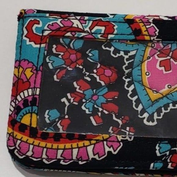 Vera Bradley Key Chain and Card / ID Holder; Approx. 4 x 3 - Picture 6 of 7